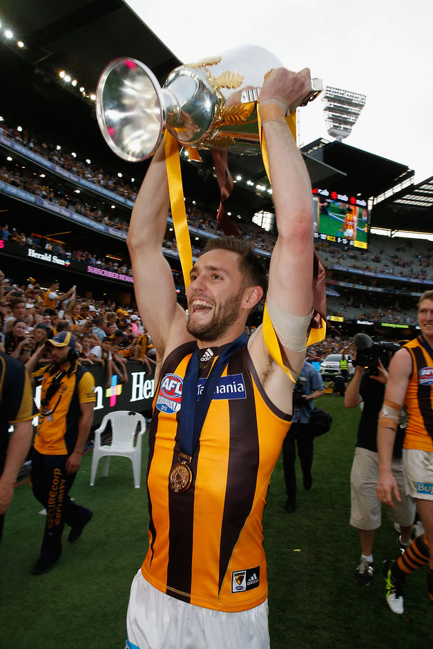 2015 Toyota AFL Grand Final - Hawthorn v West Coast Jack Gunston is willing to play for less money in order to again hold the premiership cup aloft - ${keywords}